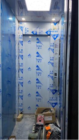 现场施工图：东莞小型乘客电梯，公寓乘客电梯，家用乘客电梯